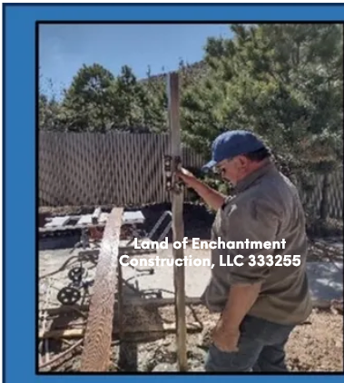 Land of Enchantment Construction worker on site